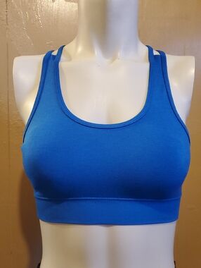 CRZ Yoga Blue Sports Yoga Bra
